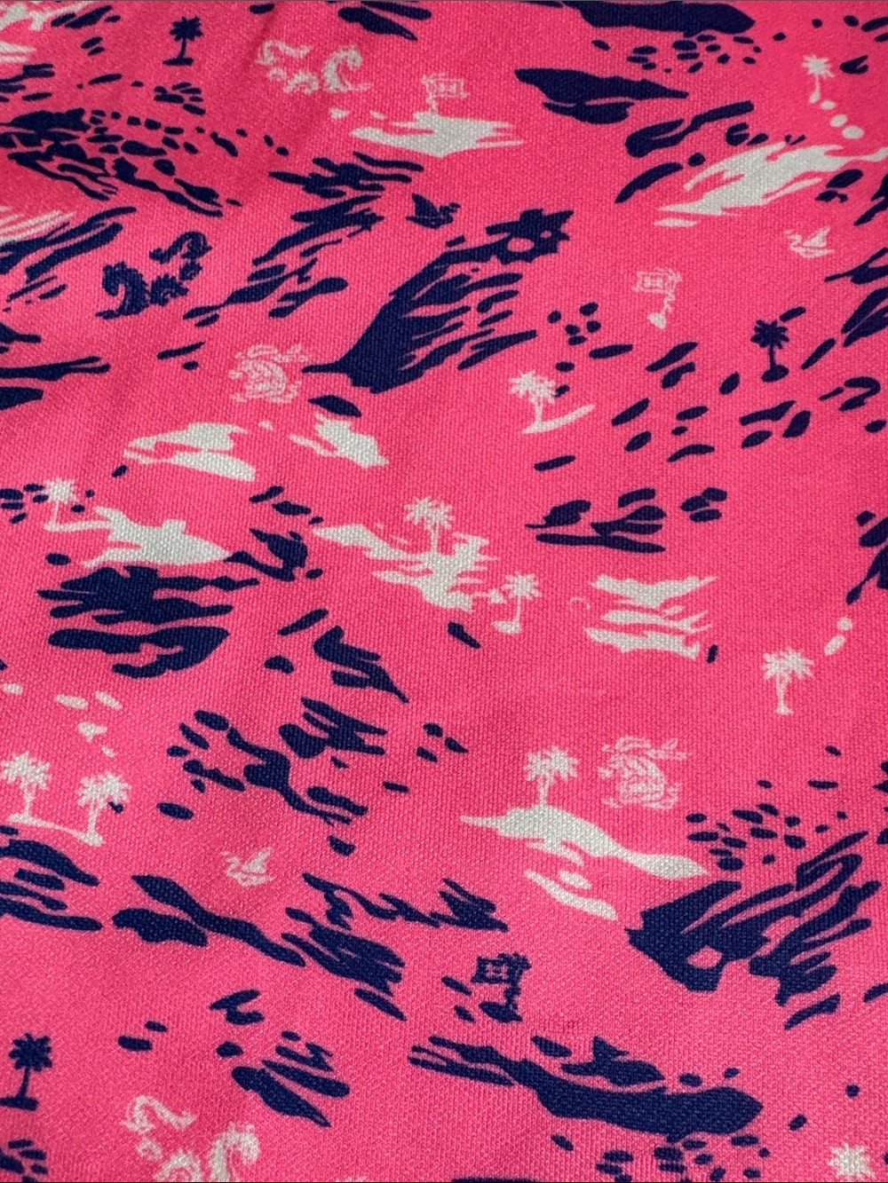 Under Armour Pink Camo Performance Polo with Blue Accents - Picture 4 of 6